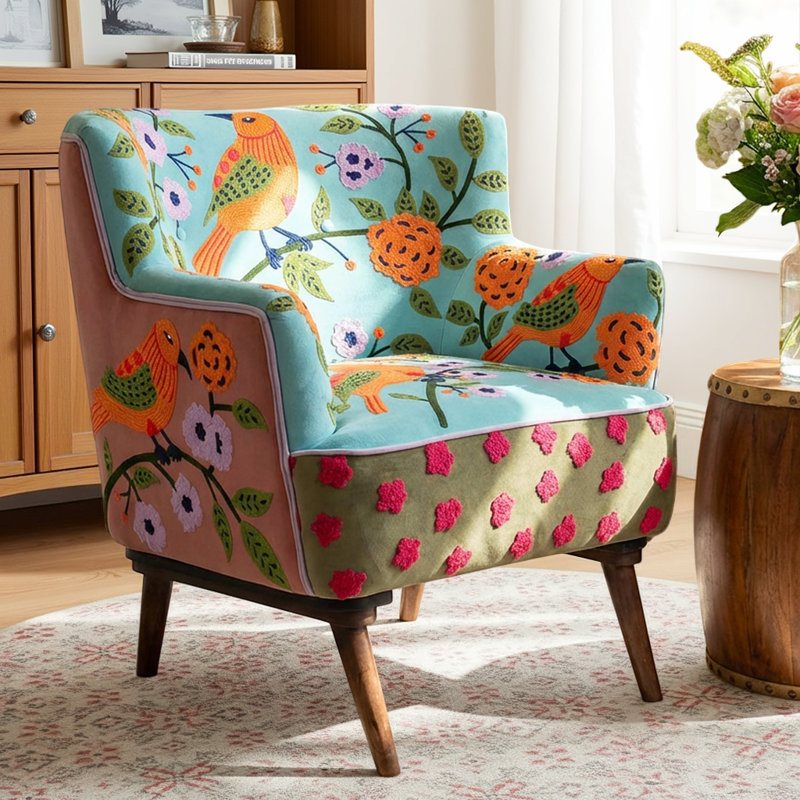 Corrigan Studio® Obara Transitional Embroidered Floral Handmade